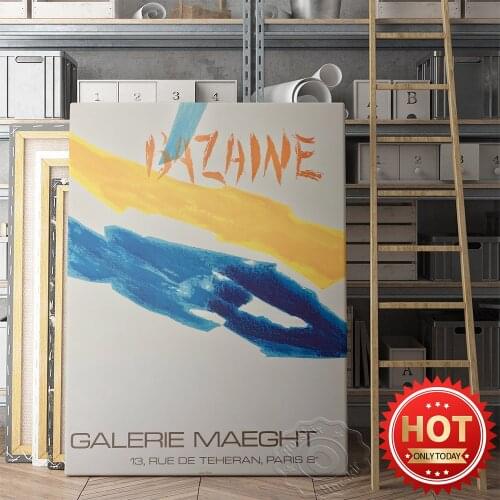 Jean René Bazaine Prints Poster, Tachisme Prints Art, Bazaine Wall Art, Galerie Maeght Wall Picture, Exhibition Museum Poster