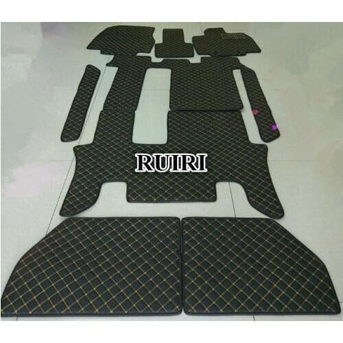 Custom car floor mats + trunk mat for Right Hand Drive Honda STEP WGN 7 8 seats 2015-2009 waterproof carpets for STEPWGN 2012