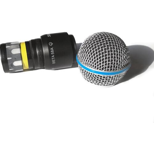 Professional Wireless Microphone Capsule in Microphones Handheld MIC Head Capsule Grill for Shure BETA58 BETA58A PGX24 SLX24