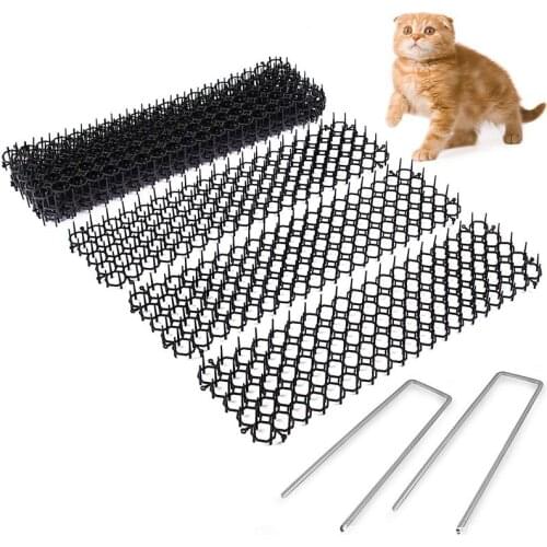Anti-Cat Digging Spike Prickle Strip Repellent Mat Flexible Pad Flower Plant Protector Outdoor Gardening Supplies Cat Repellents