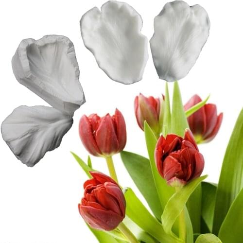 Tulip Petals Silicone Mold Fondant Mould Cake Decorating Tool Chocolate Gumpaste Mold, Sugarcraft, Kitchenware