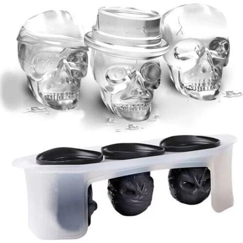 Silicone Skull Ice Cube DIY DIY Ice Cube Mold Bar Personality Skull Ice Box Whiskey Ice Cube