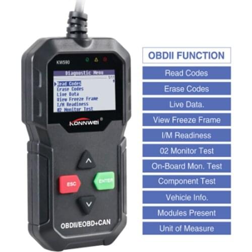 KONNWEI KW590 OBD2 Scanner Car Diagnostic Scanner for Auto OBD 2 Auto Diagnostic Tool Car Scanner Tools Better Than Elm327 Wifi