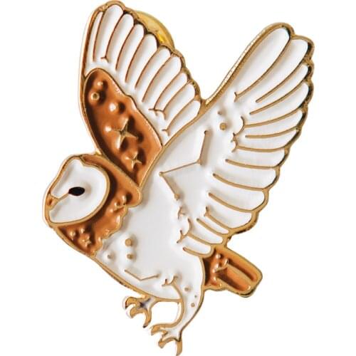 Owl Enamel Pin Bird brooch