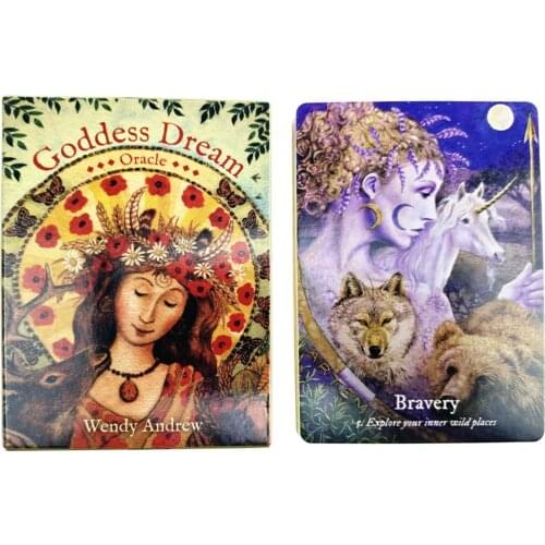 Tarot Card for Goddess Dream Colorful Board Card Game The Modern Witch Tarot Deck Guidebook Card Table Card Game