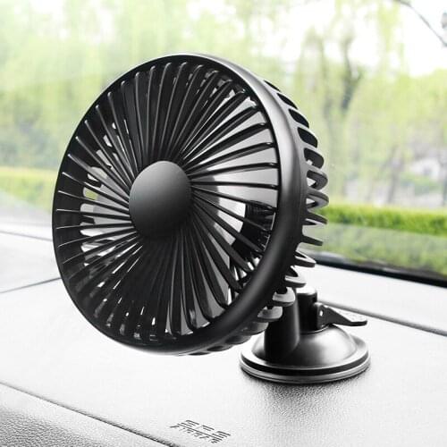 12V24V USB Car Fan Car Electric Fan Car Volt Refrigeration Truck Excavator Van Large Truck Currency Radiator Cooling Fan