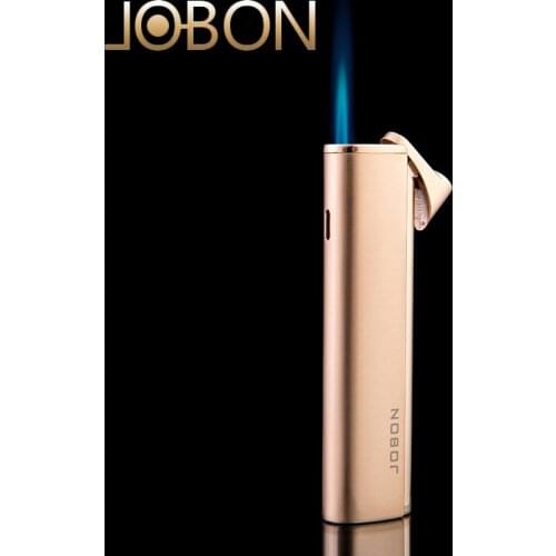 Jobon Torch Jet Lighter Windproof Refillable Blue Flame Butane Gas Lighter Mini Cigar Lighter without gift box
