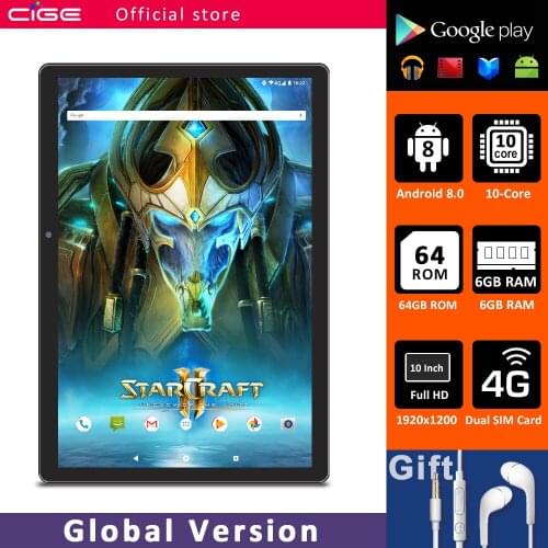N9 10 Inch Tablet Pc Android 8.0 6GB RAM 64GB ROM Dual SIM Cards 3G 4G Phone Call Tablets Google Play GPS Tab WiFi Bluetooth