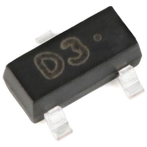 100PCS/LOT 1SS187 D3 SOT-23 80V / 100mA SMD switch diode SMD 100% Original New