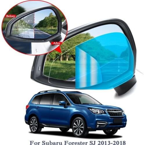 2PCS Anti Fog Car Window Clear Film Car Rearview Mirror Protective Film For Subaru Forester Outback XV 2012-2018 Waterproof Film