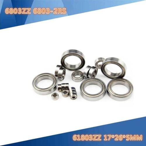 5pc fine thin-walled bearings 6803ZZ6803-2RS 61803 ZZ 17 * 26 * 5MM bonds for transmism JMC