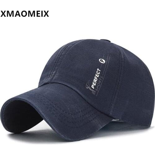 XMAOMEIX Men Women Retro Washed Cotton Baseball Cap Snapback Cap Adjustable Size New Spring Summer Couple Hat Casual Sports Cap