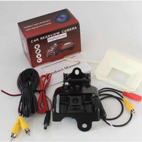 BigBigRoad Car Rear View Backup Reverse Camera For Toyota Land Cruiser Prado Install In Spare Tire Cover (Middle East)