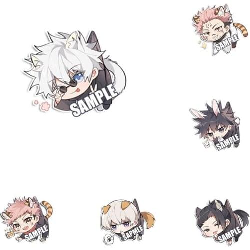 Anime Jujutsu Kaisen Key Chains Cosplay Prop Itadori Yuji Gojo Satoru Acrylic Double Sided Keychain Keyring Pendant Accessories