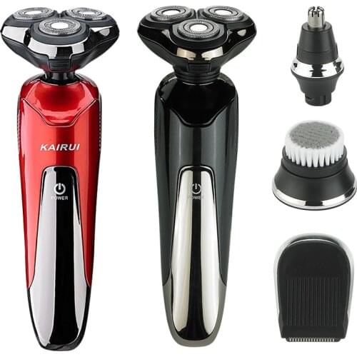 4D Floating Triple Blade Heads Shaving Machine Electric Shaver Rechargebale Razor Beard Trimmer Male Gift Face Care For Men
