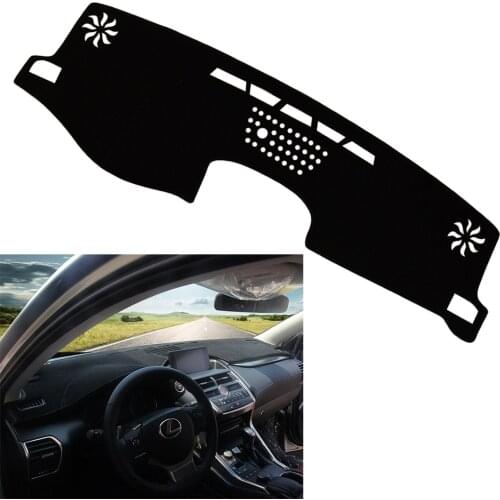 Black Dashboard Cover Dash Mat Pad Sun Visor Fit for Lexus NX200T NX300 NX300H 2015 2016 2017 2018 2019 2020 Left Hand Drive