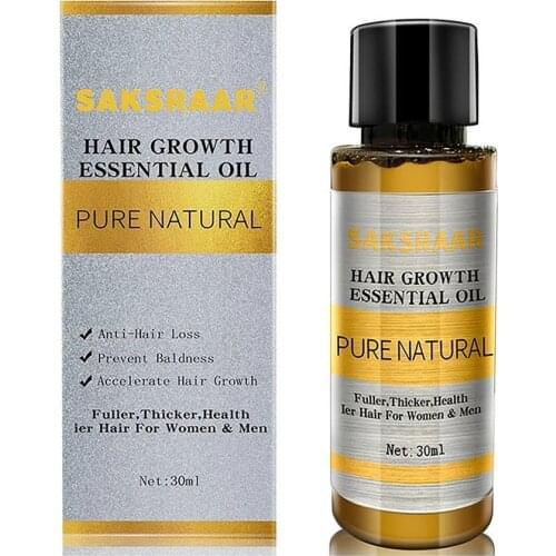 SAKSRAAR Essential Oils For Hair Care Health Care Liquid Dense Hair Growth Serum 30 Ml Hair Essential Oils