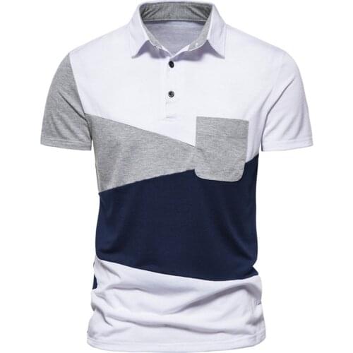 KANCOOLD streetwear Mens 2021 Summer Three-color Stitching Short-sleeved Lapel Pocket Retro T-shirt Blouse Male Casual Clothes