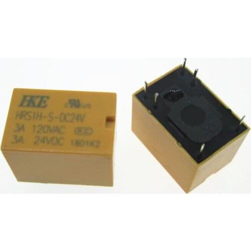 HOT NEW Telecommunication 24V relay HRS1H-S-DC24V HRS1H-S-24VDC HRS1HSDC24V 1A 120VAC HKE DIP6