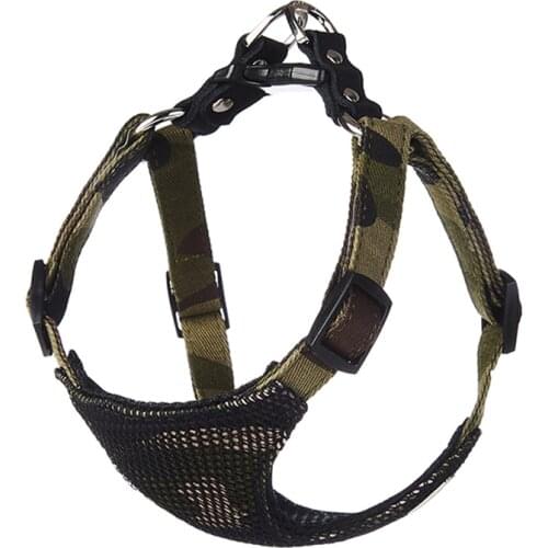 Camouflage Pet Dog Harness Vest Puppy Harness Adjustable Soft Padded for Small Medium Dogs Teacup Walking Corgi Chihuahua