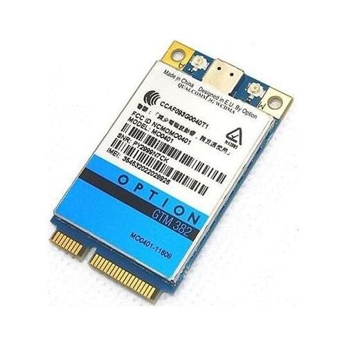 Wireless Adapter Card for UNLOCKED Option GTM382 GTM 382 PCI-E 7.2Mbps Modem 3G WWAN Model MO0401 HSUPA HSDPA