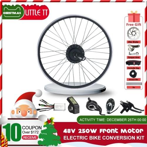 Electric Bicycle Conversion KIt 48V 250W Front Wheel Motor ebike Kit motor with LCD LED Display for Electric Bike