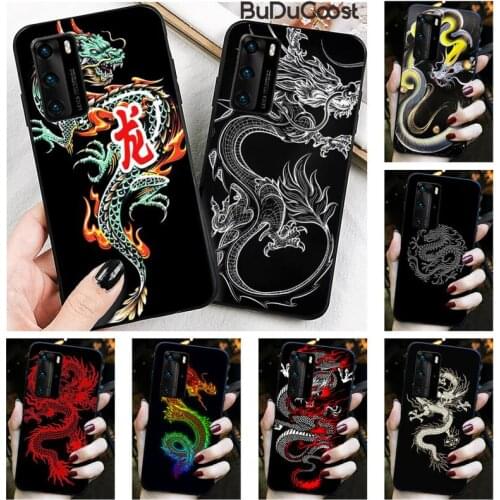 Creative Design Chinese Dragon Phone Case for Huawei P20 P30 P20Pro P20Lite P30Lite P10 P Smart plus P10Lite P40 Pro P40 lite