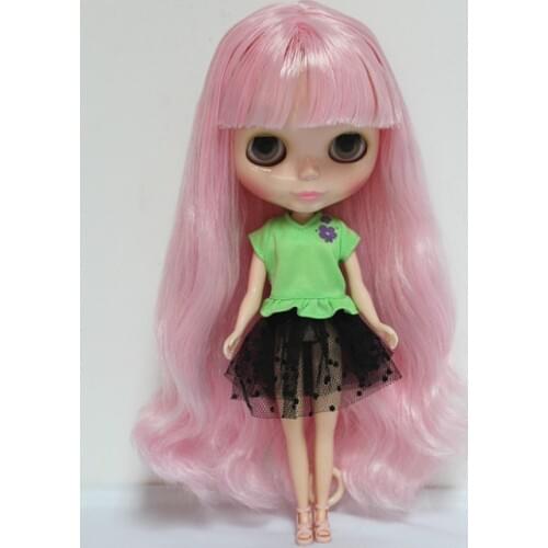 Blygirl Blyth doll Peach powder bangs curls No.3803 Normal body 7 joints 1/6 body DIY dolls supple for their makeup