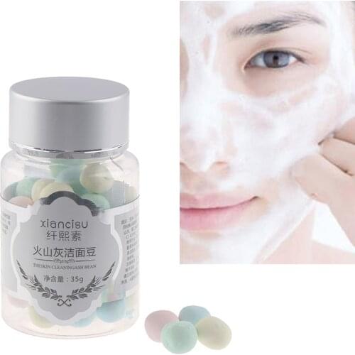 Hot Sales Face Washing Product Amino Acid Deep Cleansing Oil Control Moisturizing Volcanic Magma Bean Skin Care