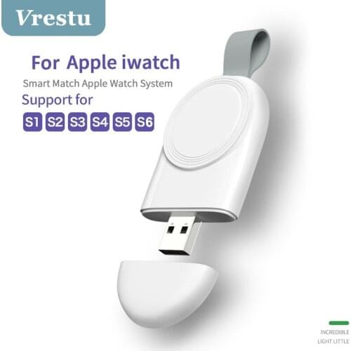 Mini Watch Wireless Charging Keychain Wireles Charger USB Fast Charge Power Adapter for Apple iWatch Series Cargador Inalambrico