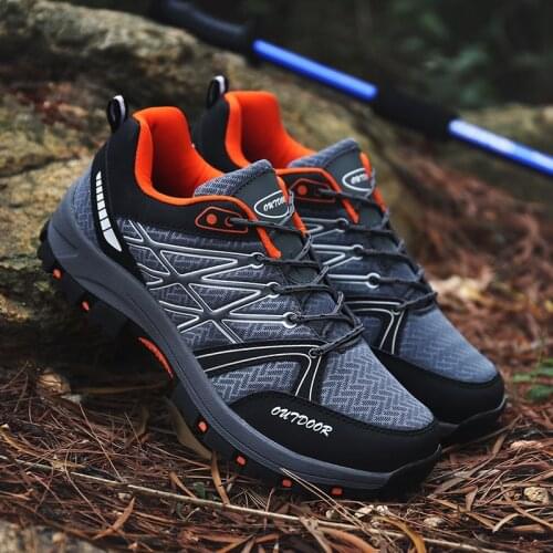 Men Outdoor Travel Climbing Trekking Hiking Shoes Work Breathable Sneakers