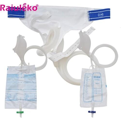 Elderly Male Urine Bag Urine Collection Set Breathable Urinal Collector Spill Proof Bag for Urine Incontinence Adjustable Size