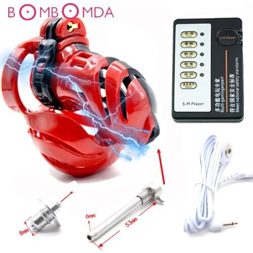 Electric Shock Set Penis Cock Cage Male Chastity Device Adult Products Medical Themed Toys Sex Toys for Men Male Chastity Cages