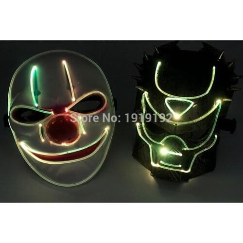 New Arrival Plastic Optical Fiber LED Mask by Remote Control Concert Stage Performancec Glow Party Supplies For Holiday Lighting