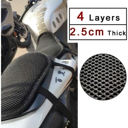 REESSOR Motorcycle Summer Seat Cooling Cushion Heightening and thickening Comfortable Seat Cover Universal Mat Pad for Motorbike