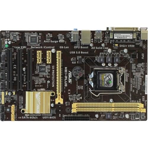 Free shipping original motherboard for for ASUS H81-PLUS DDR3 LGA 1150 USB2.0 USB3.0 boards 16GB H81 Desktop motherborad