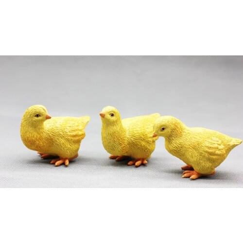 Pvc figure model toy chicken 3pcs/set