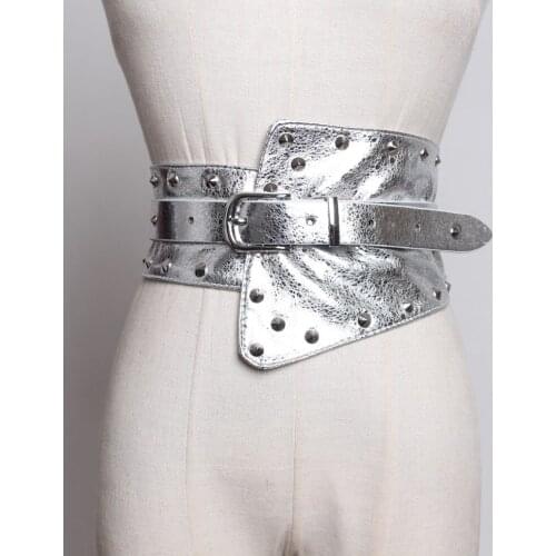 Womens Fashion PU Leather Waistband Belt