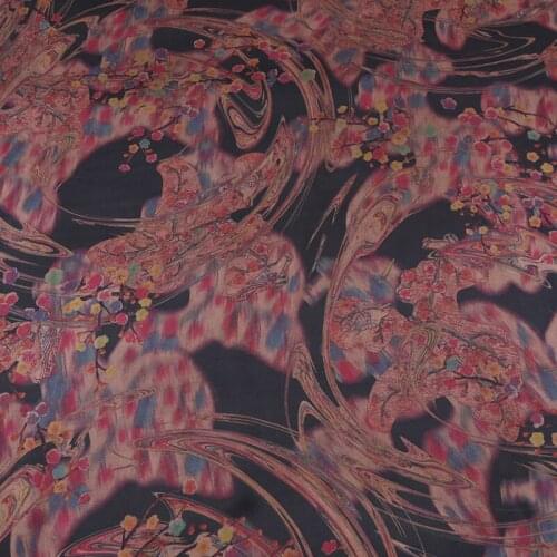 Mulberry silk brocade silk plain gambiered apparel fabrics fabrics authentic shunde satin watered gauze dress fabric