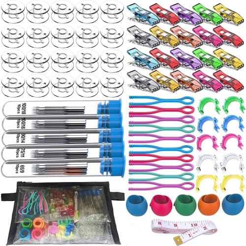 Bobbin Sewing Clips /Thread Holder Thread Spool Huggers Sewing Machine Needle Sewing Machine Accessories Tools and Supplies Set