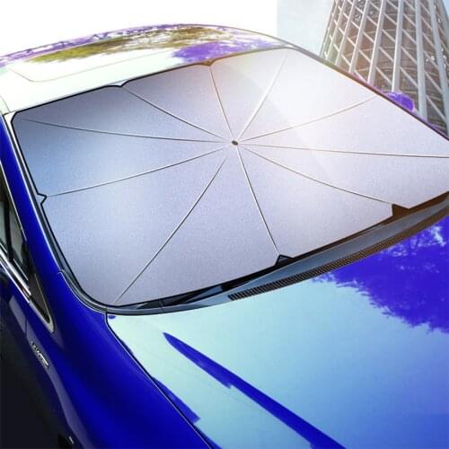 Foldable car windshield sunshade curtain car UV protective cover sunshade heat insulation front window interior
