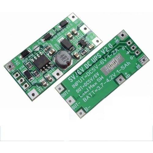 Taidacent 5V DC UPS Power Supply Module Uninterruptible Power Supply Motherboard Output 5V-6V Adjustable for Router Security