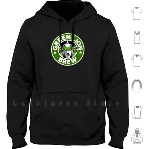 Green Lion Brew Hoodie Long Sleeve Voltron Tv Shows Go Lion Of The Universe Voltron Force Paladins Hunk Lance Shiro