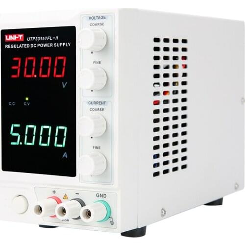 UNI-T Linear DC Regulated Power Supply Voltmeter, Ammeter, Multimeter Four-digit LED Voltage and Current Display UTP3313TFL-II