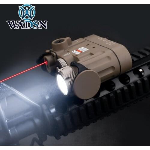 WADSN Softair Flashlight IR Lazer Red Dot Laser DBAL-D2 Multifunction White Light DBAL MKII Tactical Battery Case Weapon Lights