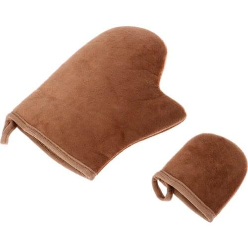 1Pc Reusable Body Cleaning Glove Body Self Tan Applicator Tanning Gloves Cream Lotion Mousse