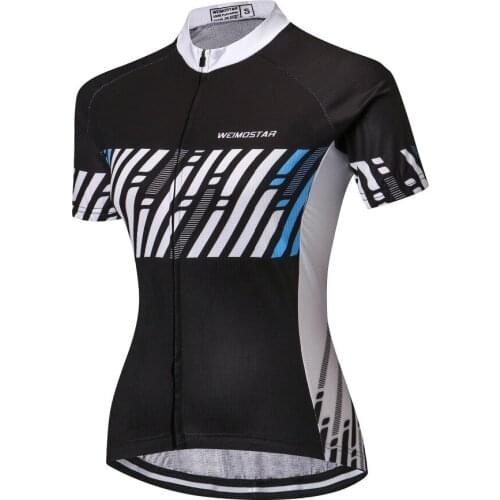 2017 weimostar women cycling jersey bike team clothing summer style shirts top mtb roupa ciclismo short sleeve black sportswear