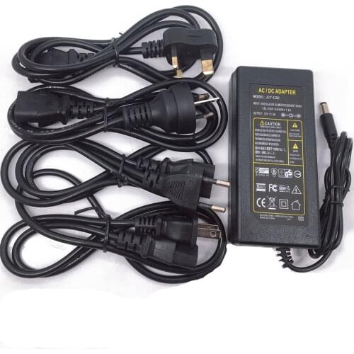 AC110 220V Power Supply Adapter Transformer LED Strip 2A 3A 5A 8A DC 5V 12V 24V 5V 12V 24V Power Supply Adapter US/EU/UK/AU Plug