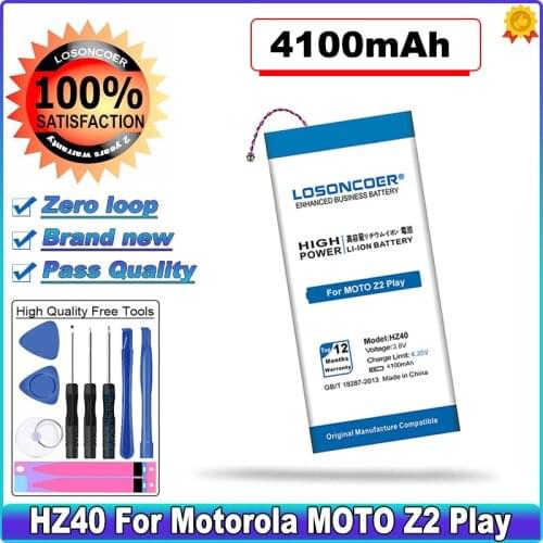 4100mAh HZ40 Battery For Motorola MOTO Z2 Play XT1710-08 XT1710