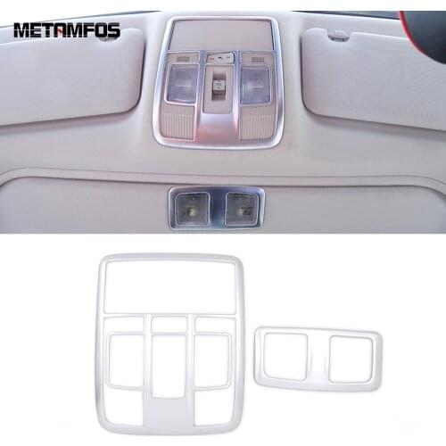 Car Reading Light Cover Trim For Mazda CX-5 CX5 KF 2017-2019 2020 2021 Carbon Fiber Interior Roof Lamp Frame Accessories Styling